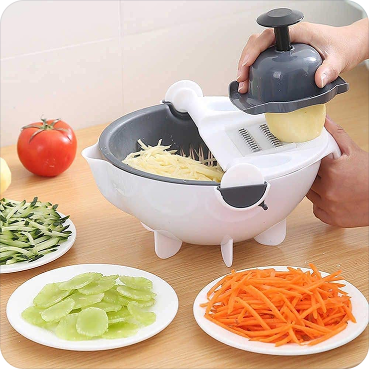Vegetable Cutter with Drain Basket