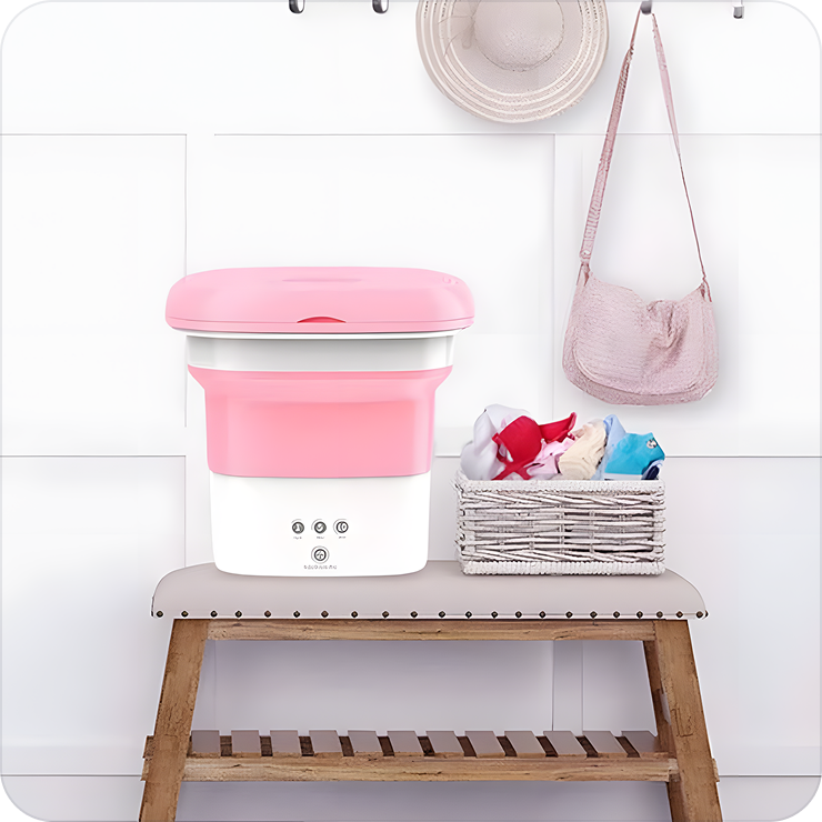 Portable Mini Foldable Washer and Spin Dryer